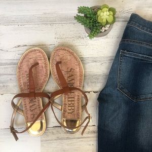 Sam and Libby sandals open toe flip flops flats